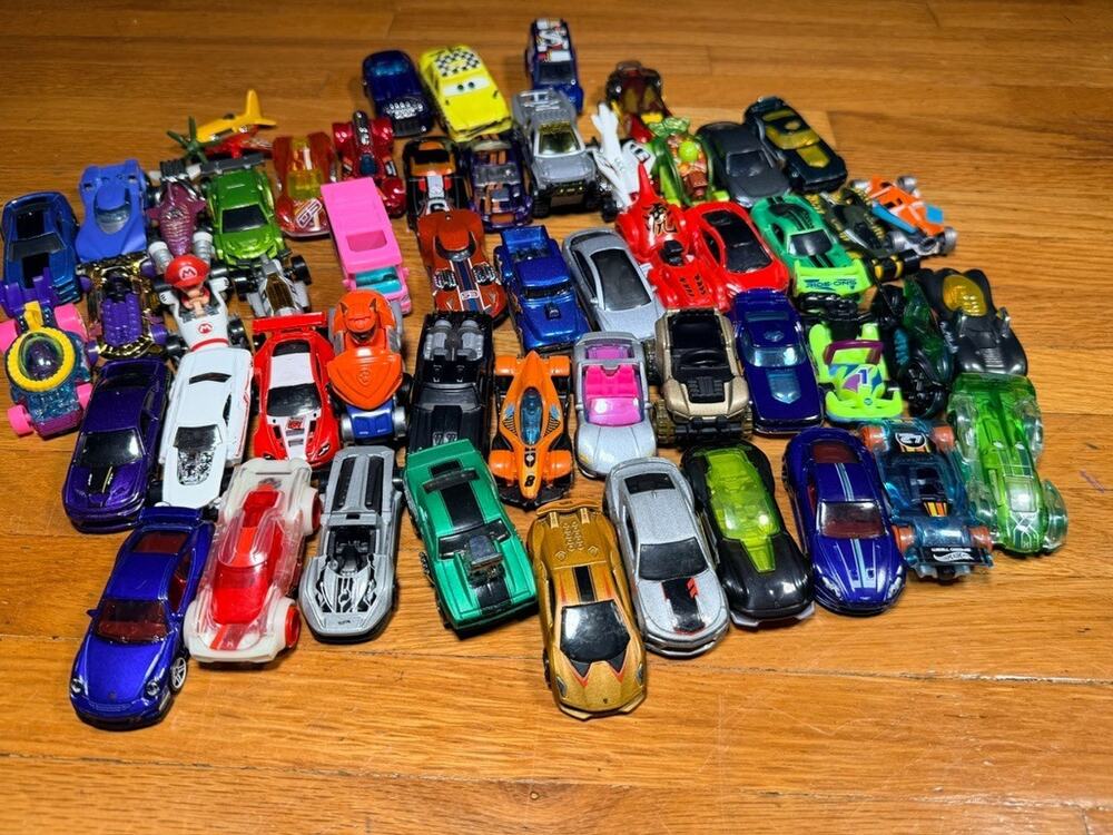 Lot of 56 Toy Cars / Diecast Style Vehicles – Hot Wheels Matchbox Style Mixed Ca